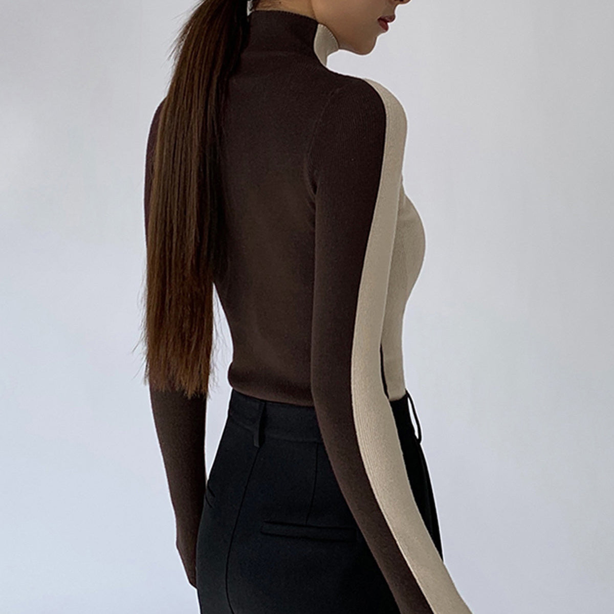 Damen - Wendbares Strickoberteil - Weicher Stoff - Vielseitiges Modehighlight für jeden Anlass