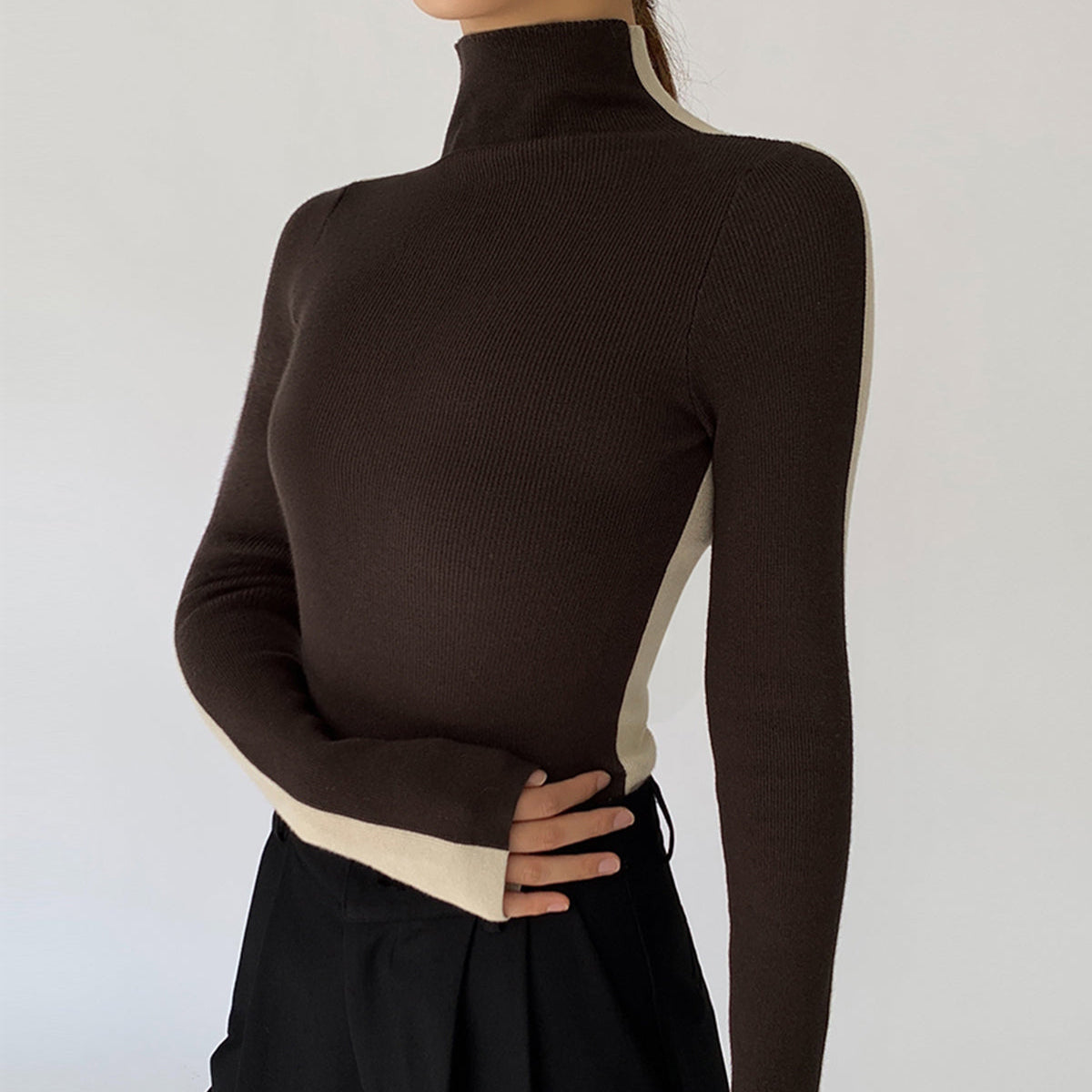 Damen - Wendbares Strickoberteil - Weicher Stoff - Vielseitiges Modehighlight für jeden Anlass