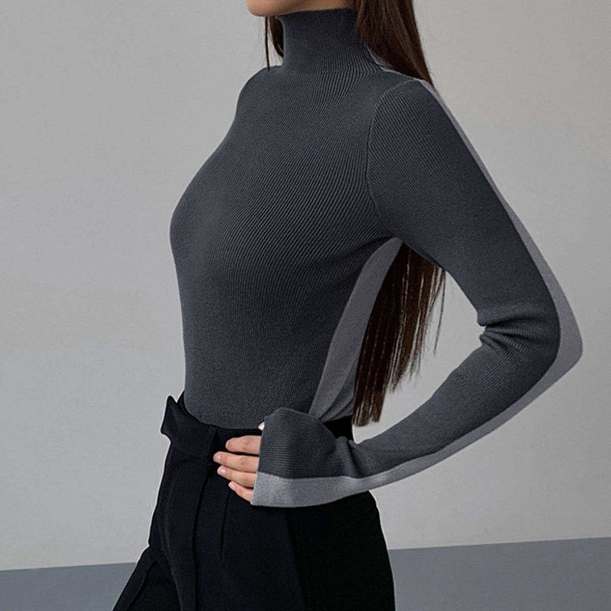 Damen - Wendbares Strickoberteil - Weicher Stoff - Vielseitiges Modehighlight für jeden Anlass