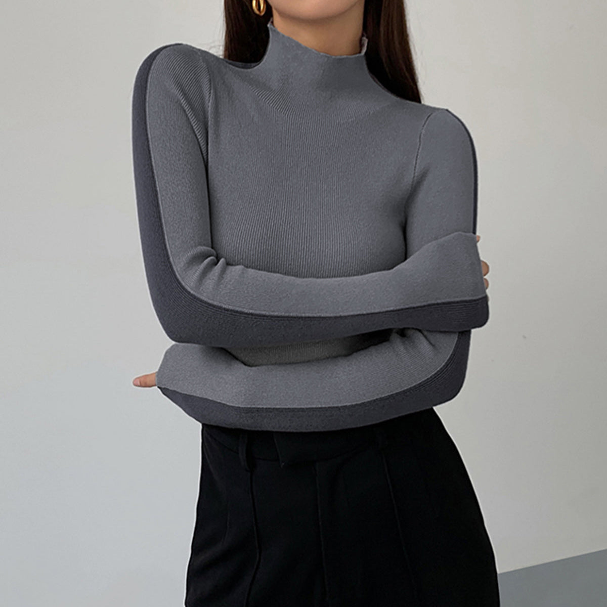 Damen - Wendbares Strickoberteil - Weicher Stoff - Vielseitiges Modehighlight für jeden Anlass