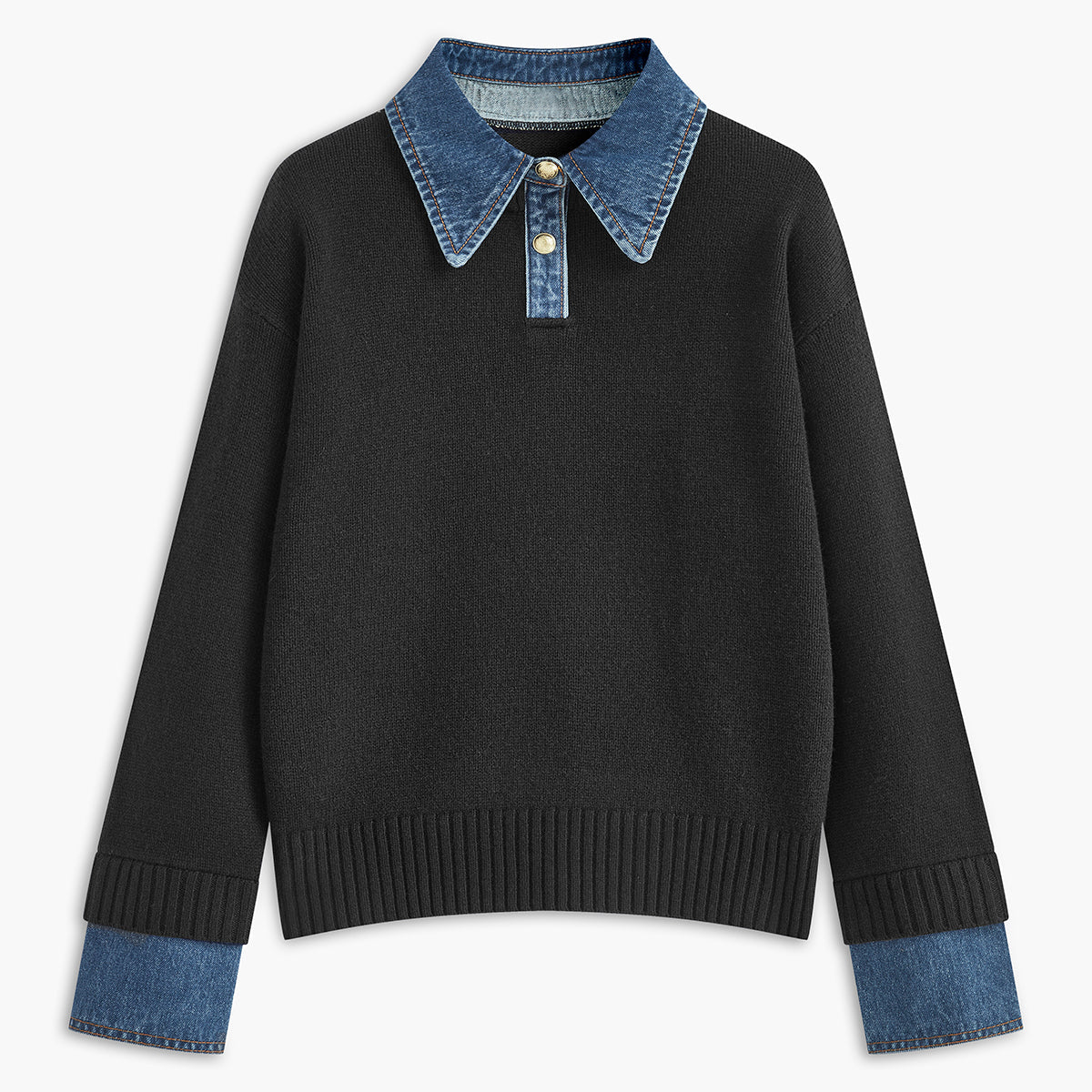Damen - Reversibler Pullover - Gemütlicher Stoff - Vielseitiger Stil - Perfekt für jeden Anlass
