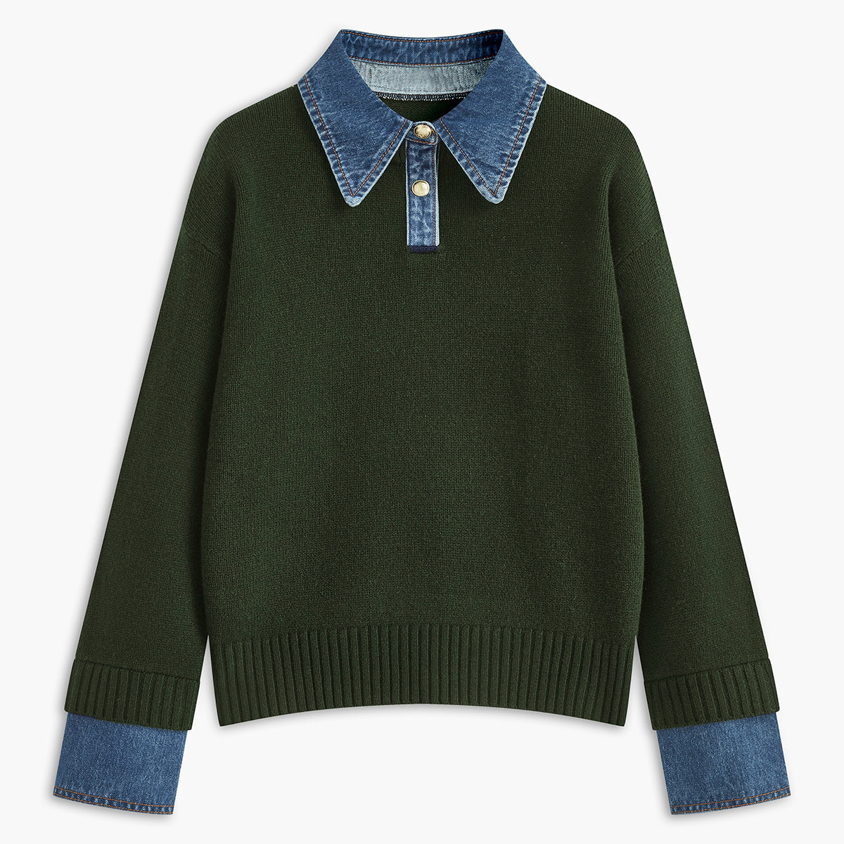 Damen - Reversibler Pullover - Gemütlicher Stoff - Vielseitiger Stil - Perfekt für jeden Anlass