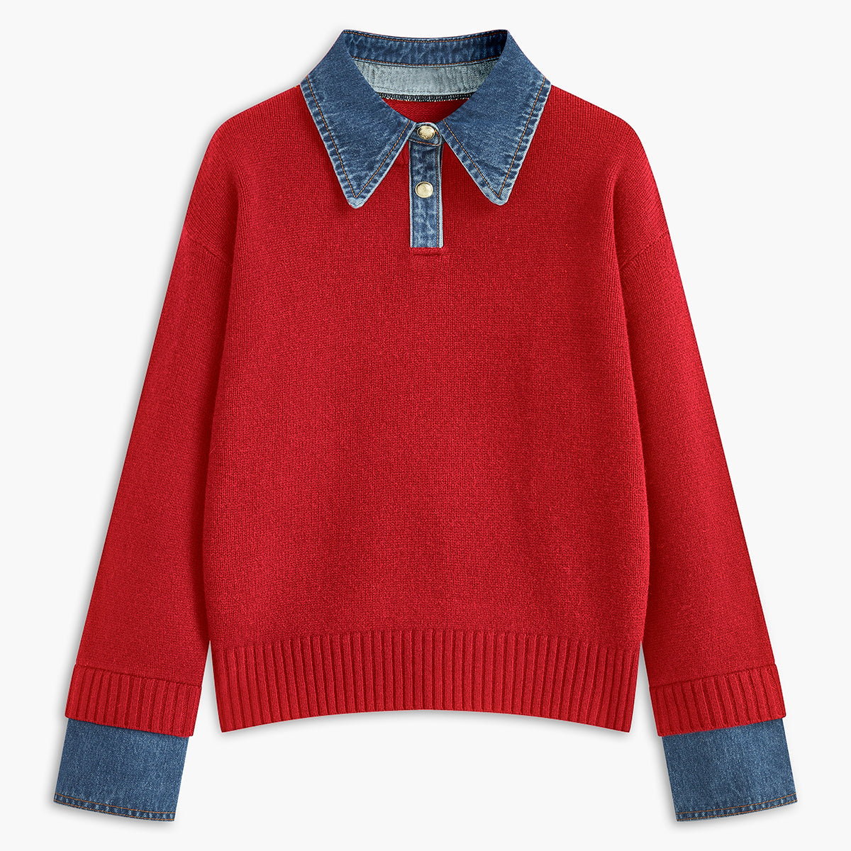 Damen - Reversibler Pullover - Gemütlicher Stoff - Vielseitiger Stil - Perfekt für jeden Anlass