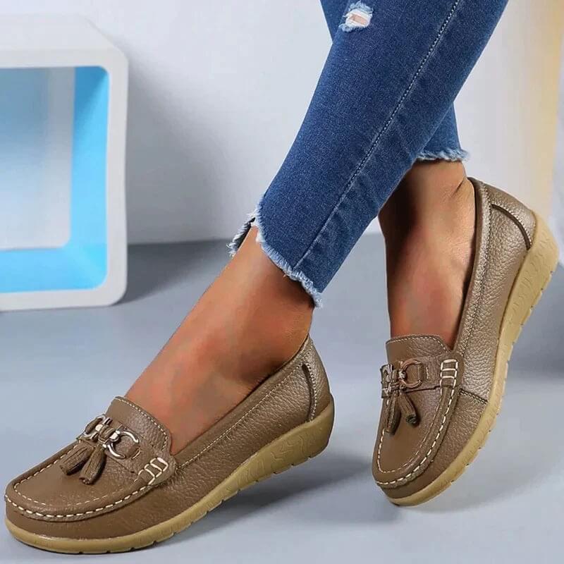 Damen - Loafers - PU-Leder - Bequeme Passform, klassischer Stil - Freizeitschuhe