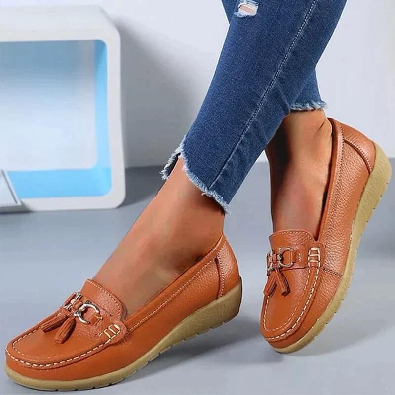 Damen - Loafers - PU-Leder - Bequeme Passform, klassischer Stil - Freizeitschuhe