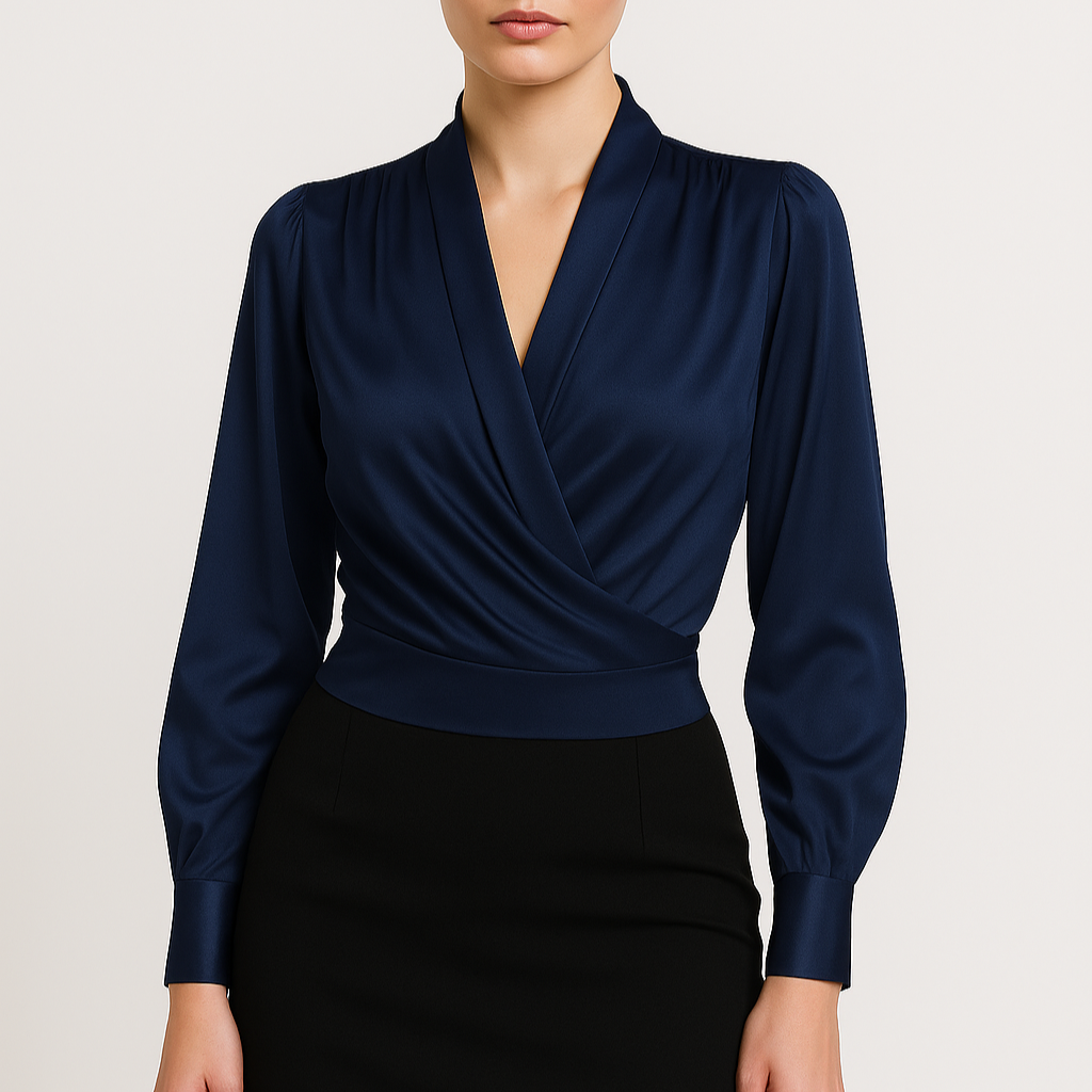 Damen - Bluse - Satin - Eleganter Stil - Mühelos schicke Looks für jeden Anlass