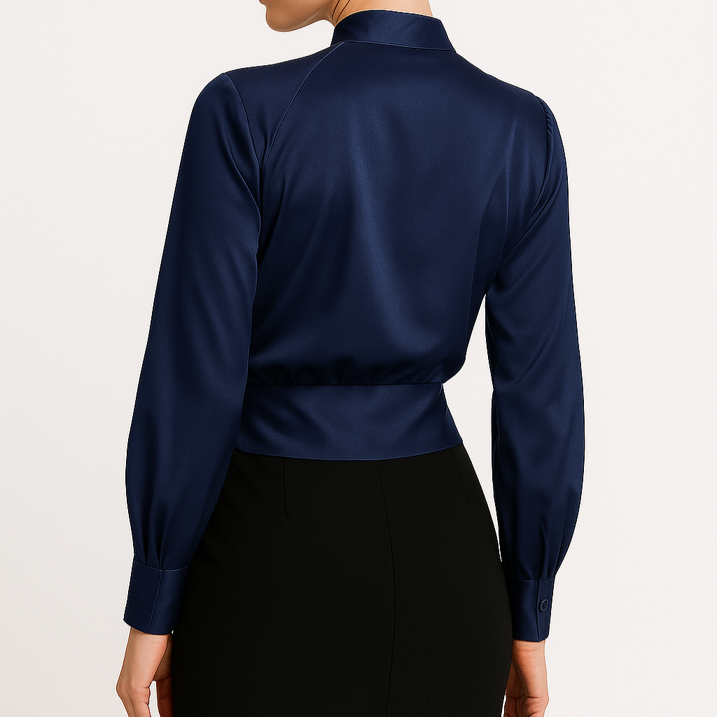 Damen - Bluse - Satin - Eleganter Stil - Mühelos schicke Looks für jeden Anlass