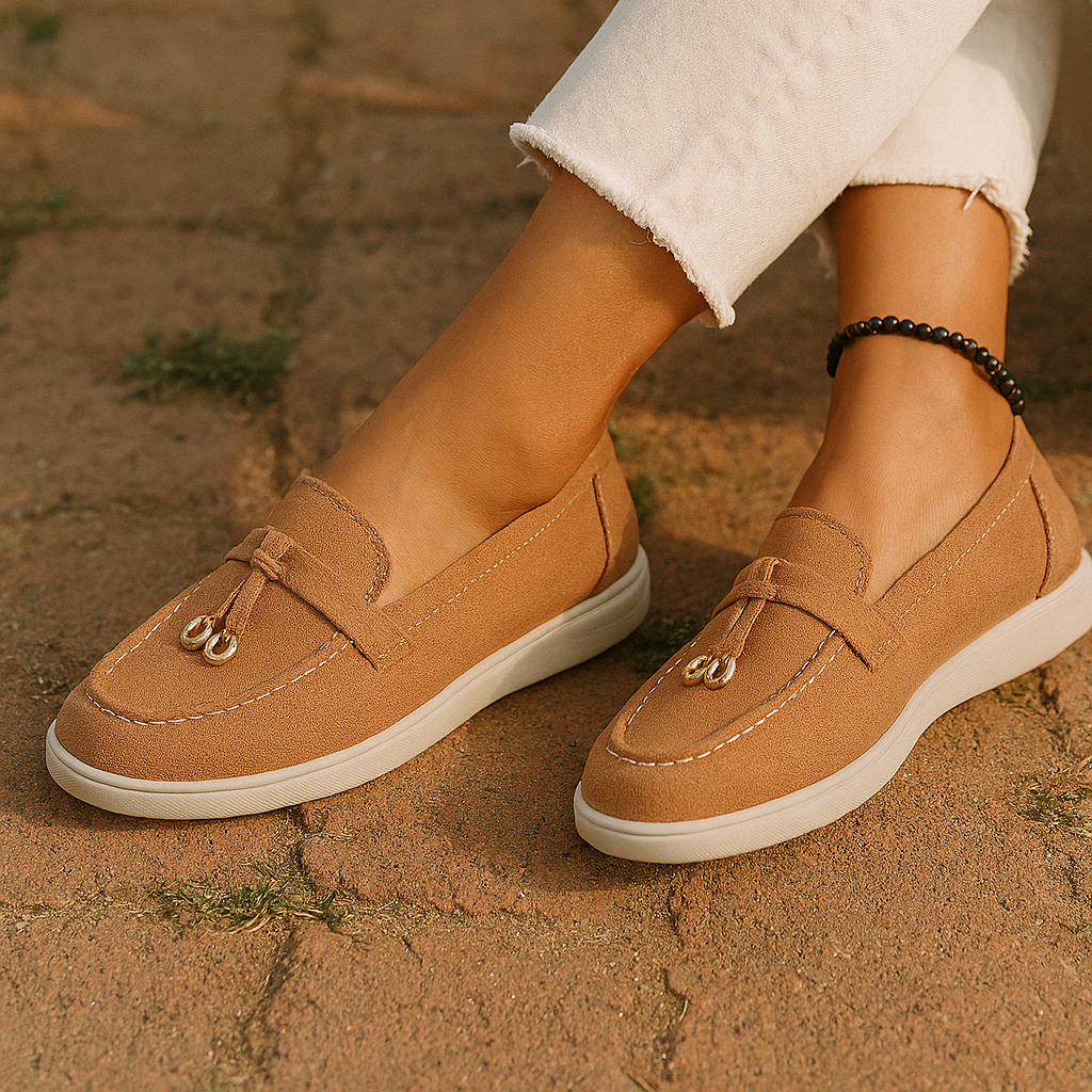 Damen - Elegante Loafers - Strapazierfähigen Materialien - Modisches Design für Komfort - Stilvoll und unterstützend