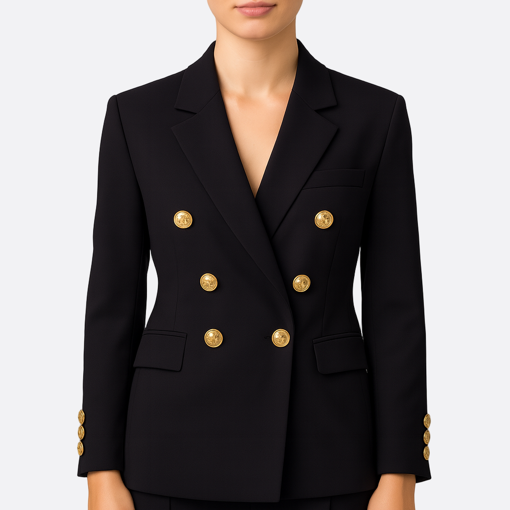 Damen - Blazer - Taillierte Passform - Webmischung - Zweireihiger Schnitt für stilvolle Looks