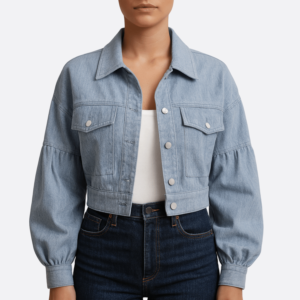 Damen - Blousonjacke - Rippstrick - Weite Ärmel - Bequeme und stylische Übergangsjacke für jeden Anlass
