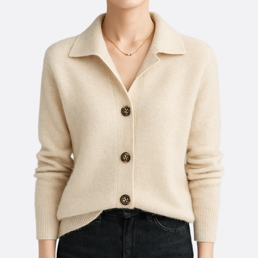 Damen - Pullover - Strick - Vintage-Stehkragen - Kuscheliger Komfort & Stil für jeden Anlass