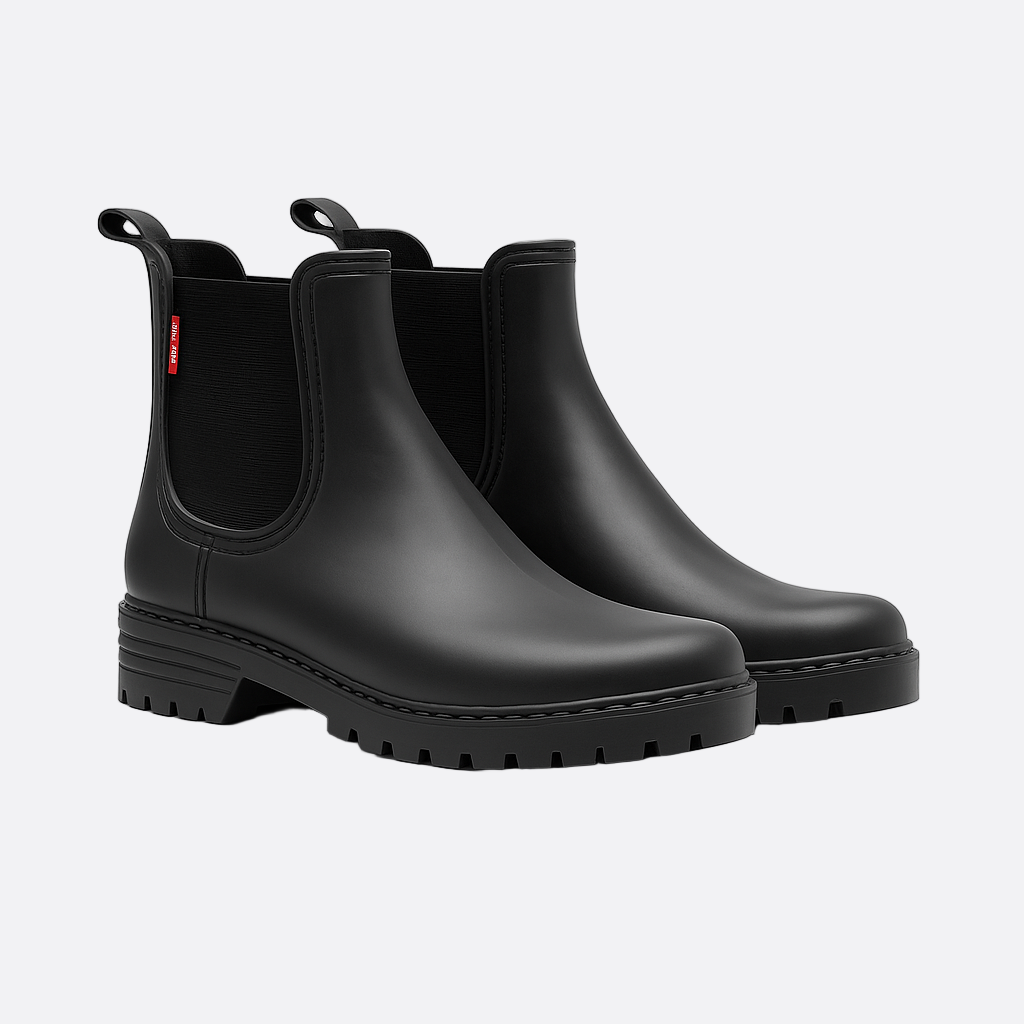 Damen - Chelsea Regenstiefel - Wasserdicht & rutschfest - Stilvolle Gummistiefel für nasses Wetter