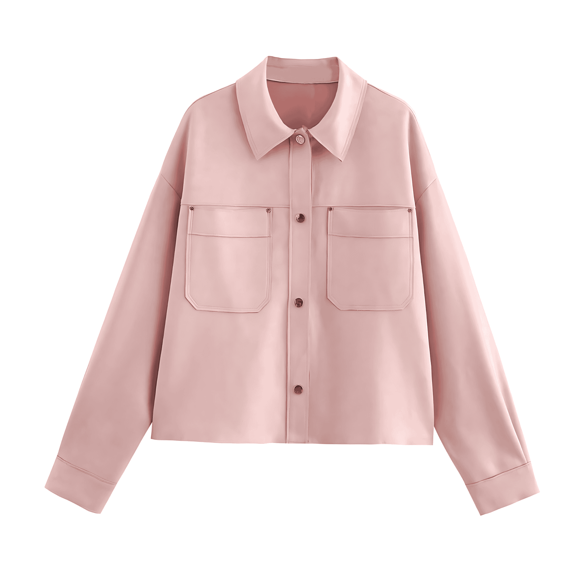 Damen - Freizeitjacke - Doppelte Brusttaschen - Bequeme und Stilvolle Outdoor-Bekleidung