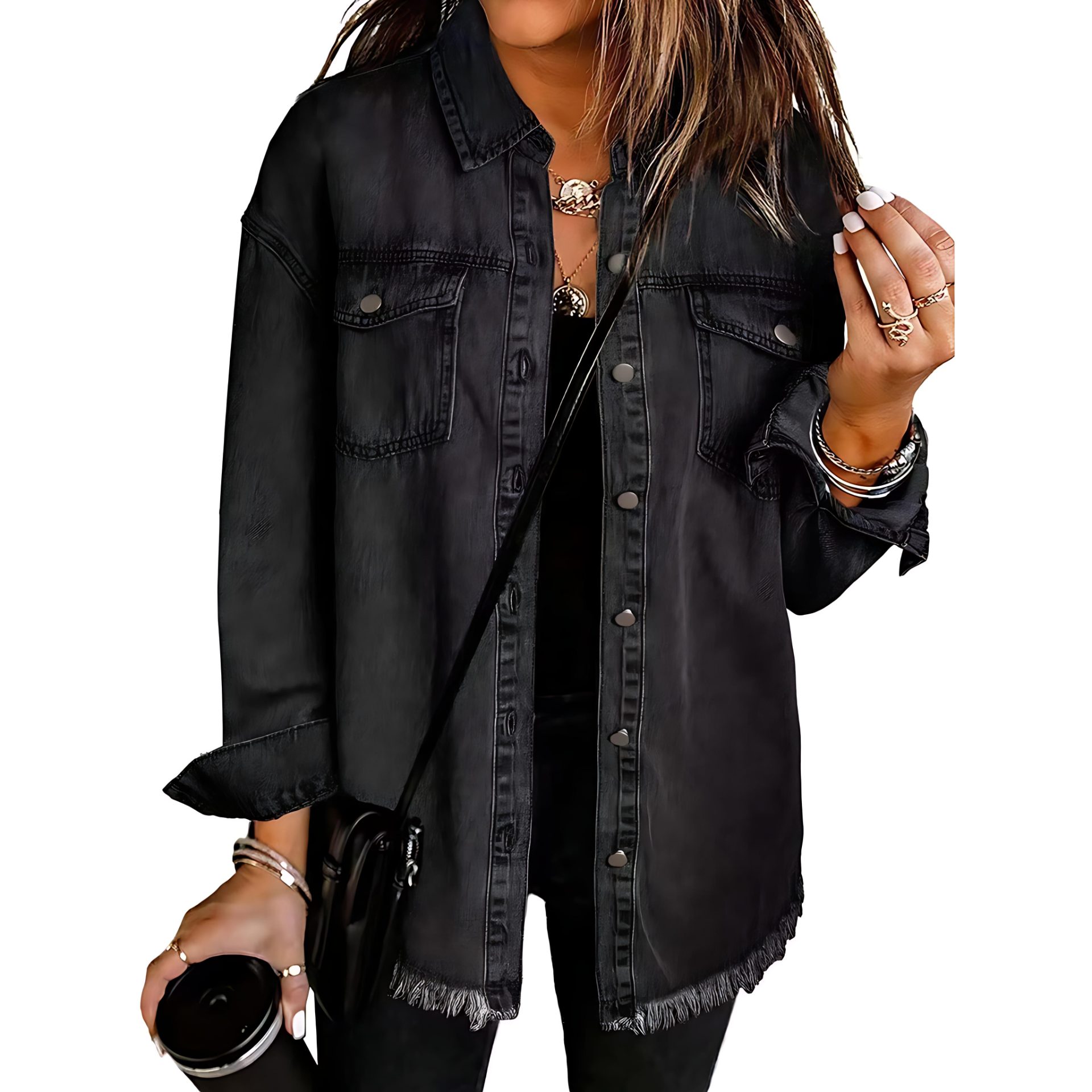 Damen - Klassische Jacke - Weichem material - Modische für jeden Anlass