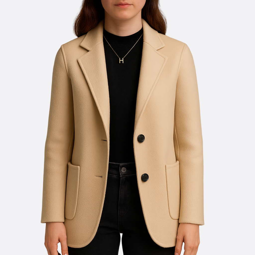 Damen - Klassischer Blazermantel - Maßgeschneiderte Passform - Eleganter Style für jede Gelegenheit