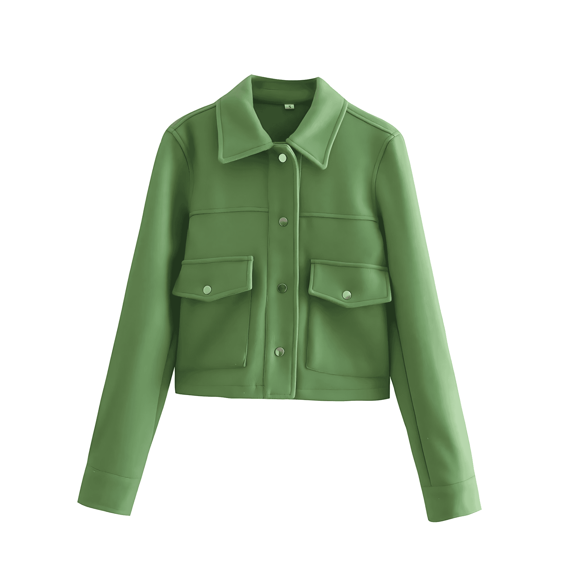 Damen - Kurze Jacke - Weicher Stoff - Stylische und Bequeme Jacke für Jede Gelegenheit