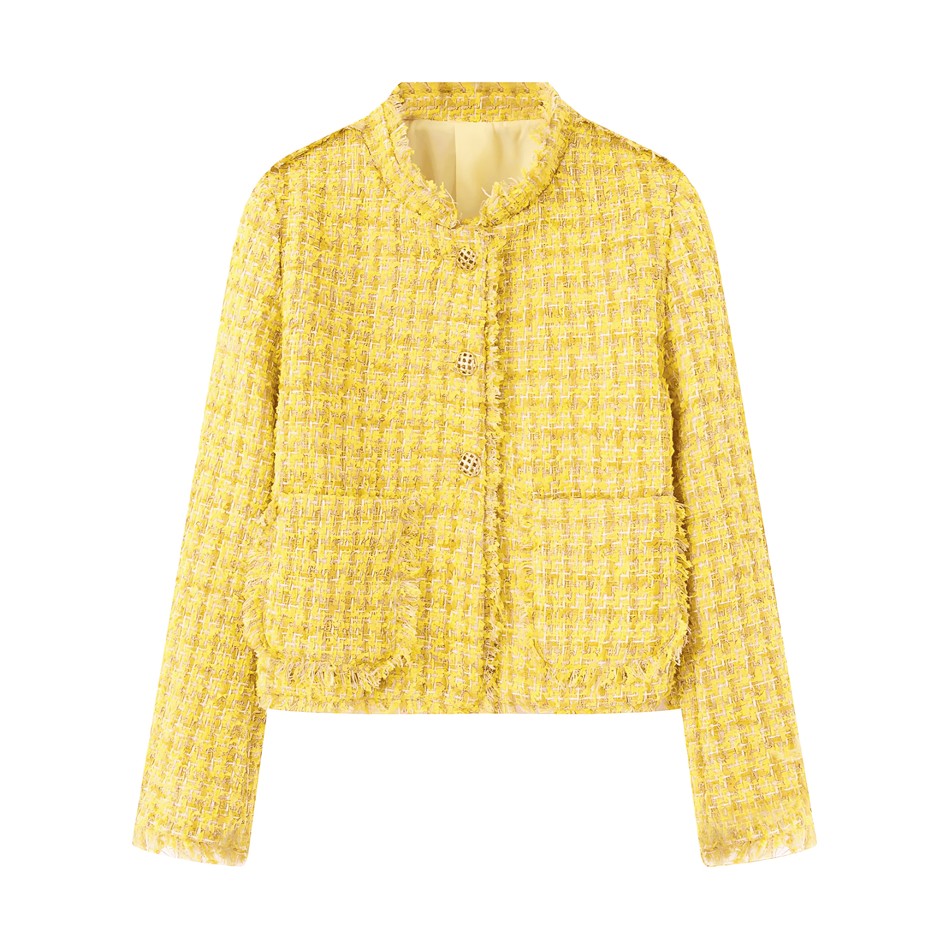 Damen - Kurzjacke - Stilvoller strukturierter Tweed - Perfekt für jeden Anlass