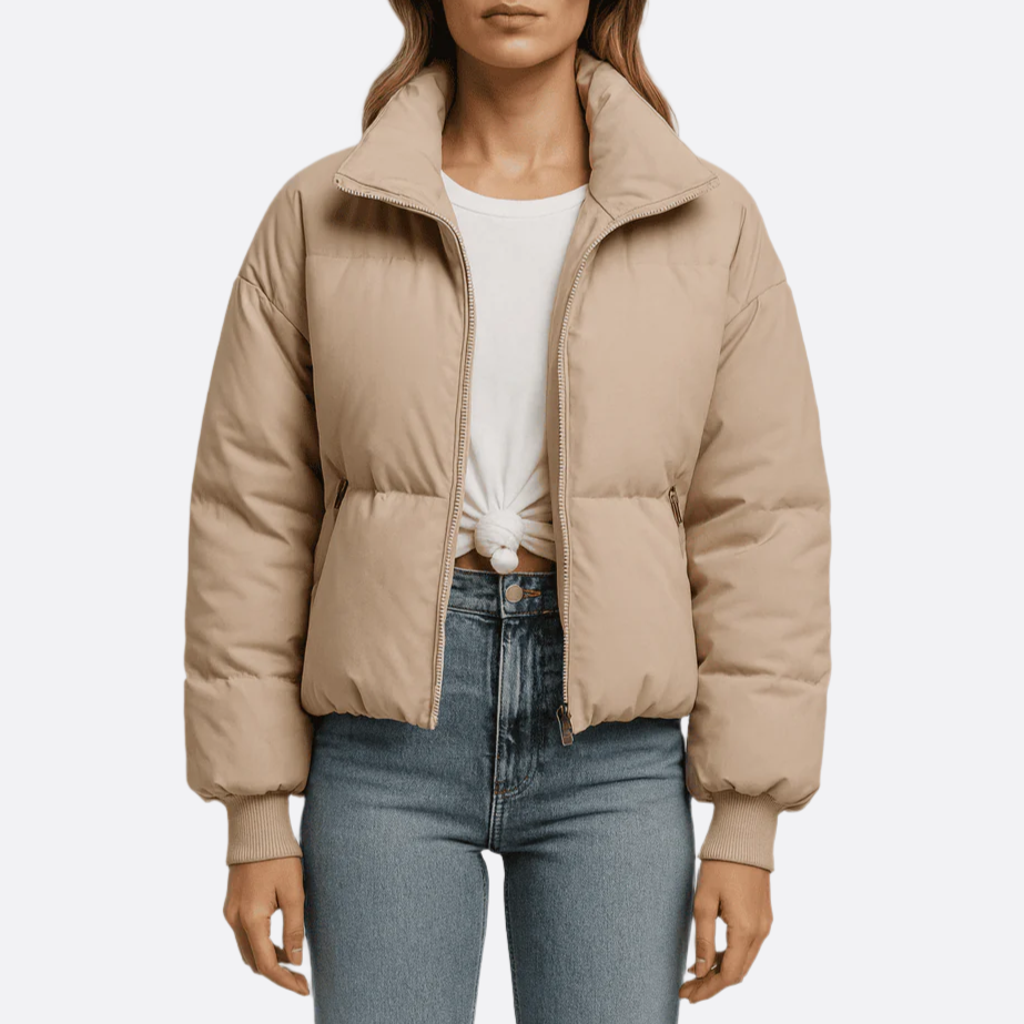 Damen - Pufferjacke - Weiches Material - Steppdesign - Stilvolle Winterjacke für optimalen Komfort