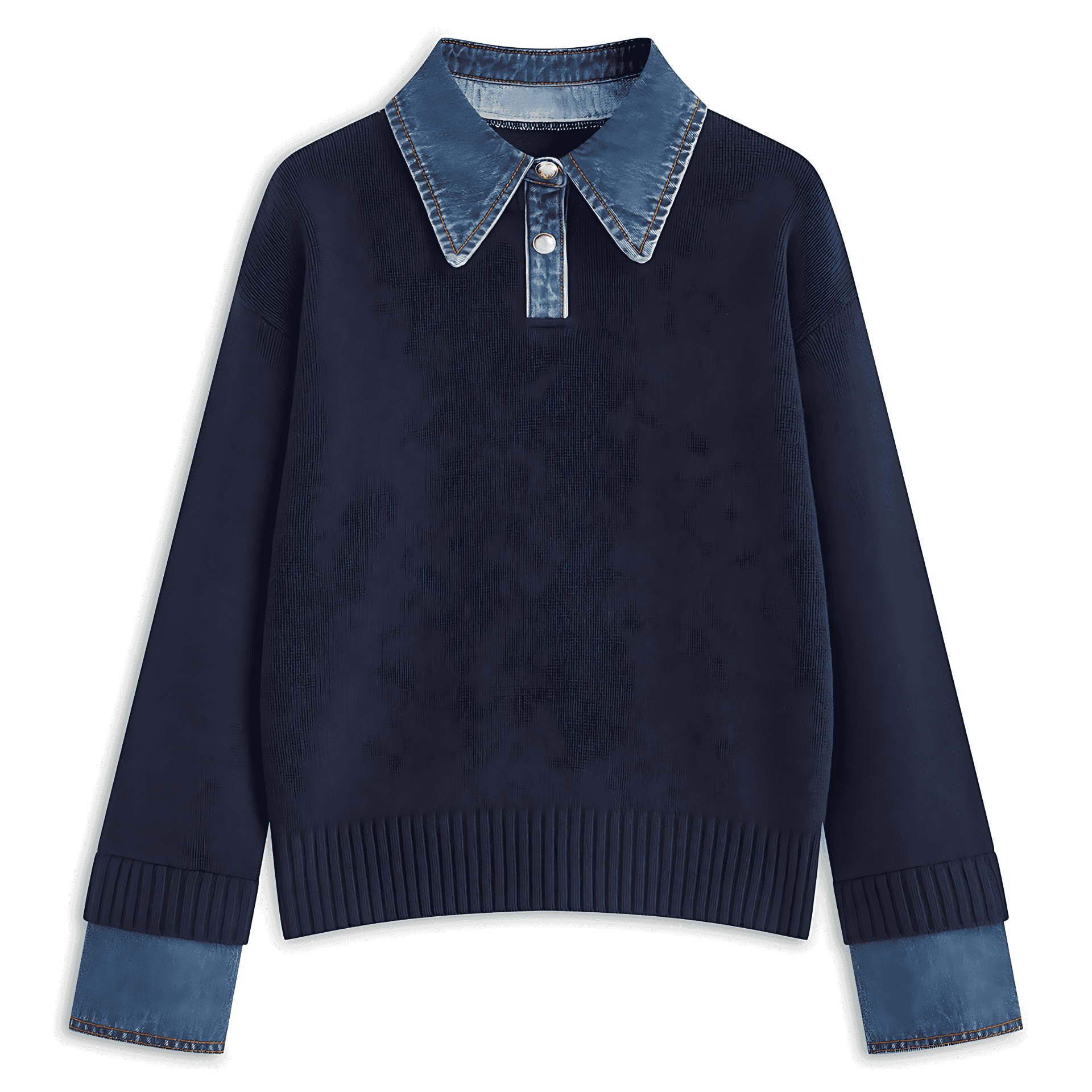 Damen - Reversibler Pullover - Gemütlicher Stoff - Vielseitiger Stil - Perfekt für jeden Anlass