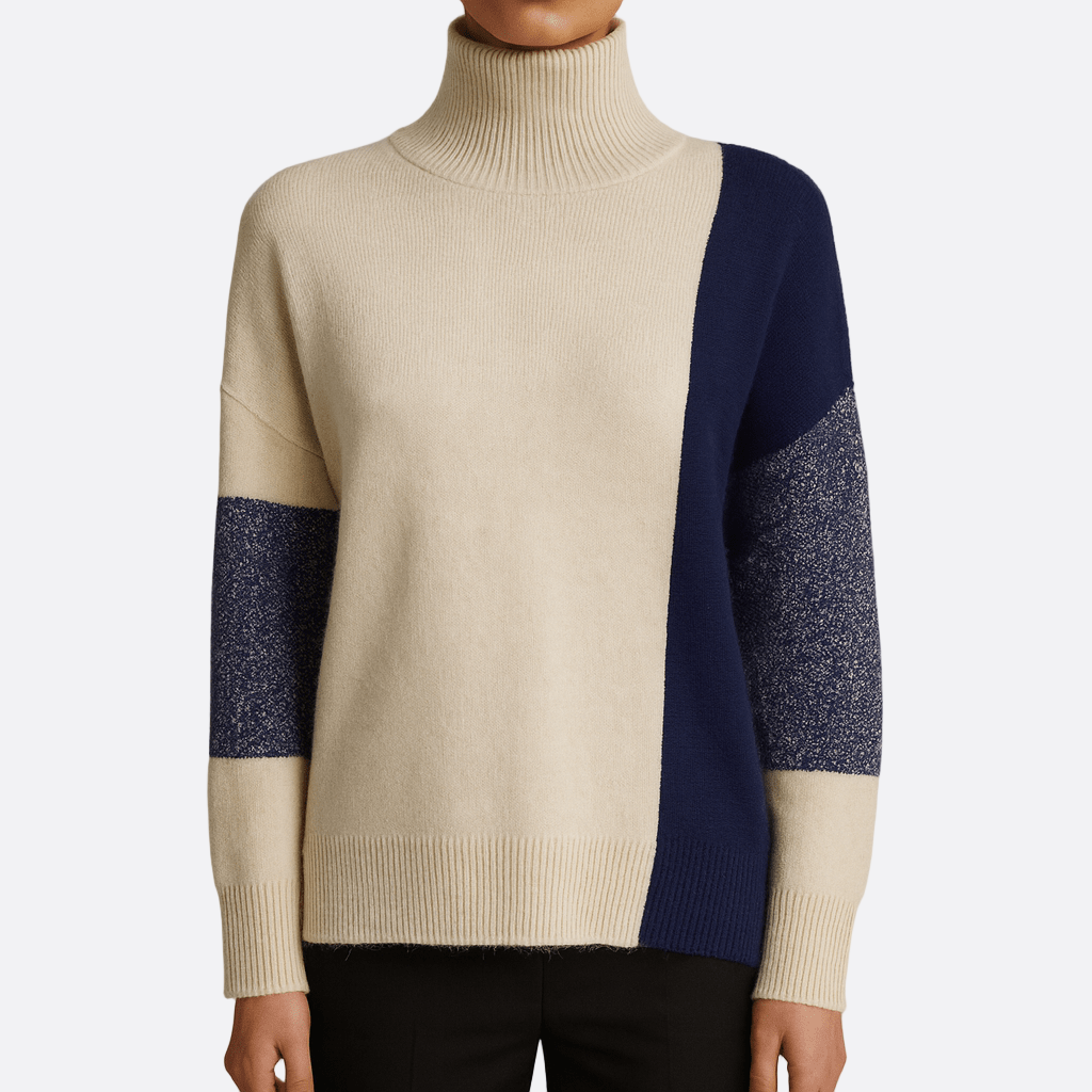 Damen - Rollkragenpullover - Entspannter Passform - Weiche Wollmischung für gemütliche Tage
