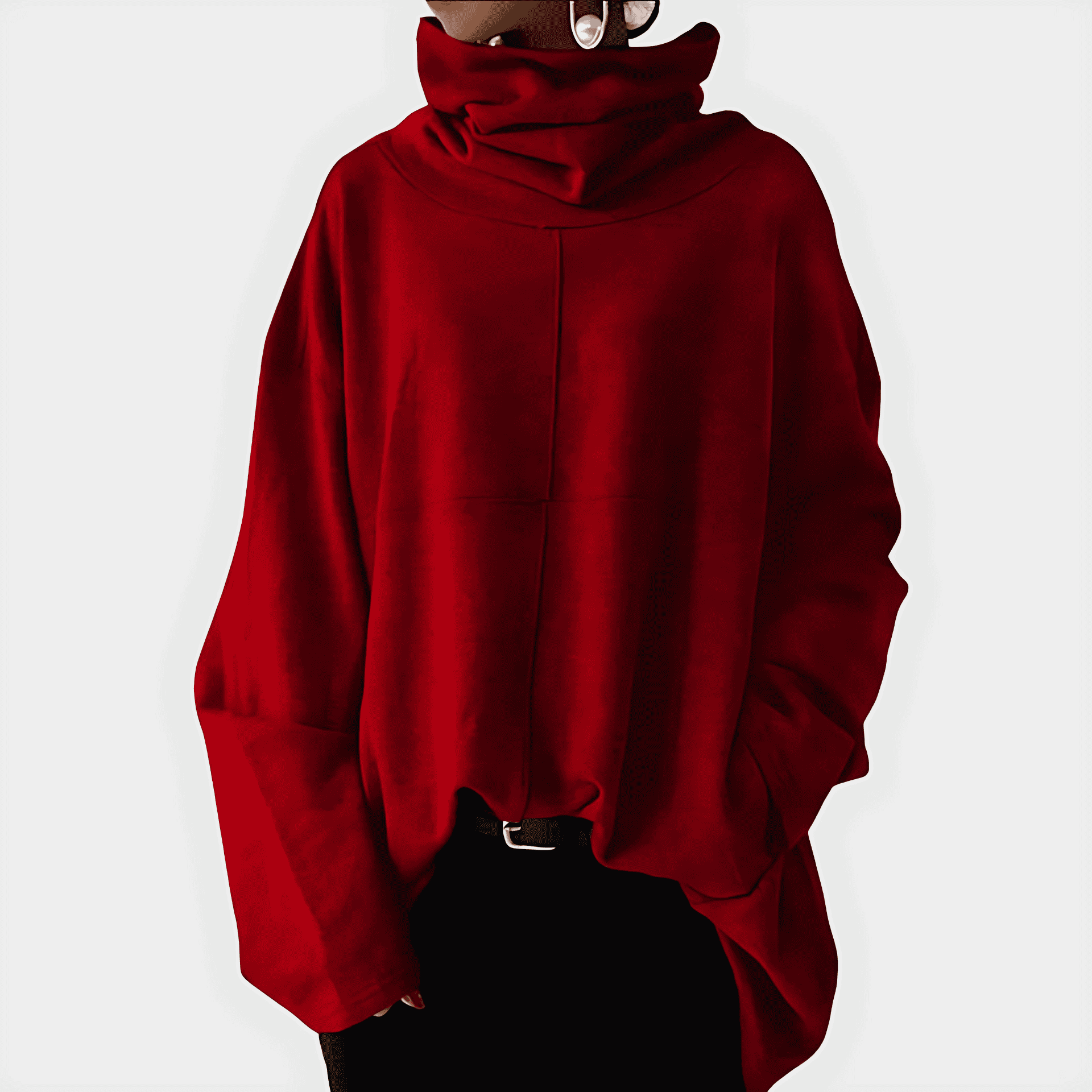 Damen - Rollkragenpullover - Weiche Wollmischung - Bequeme und stilvolle Strickmode
