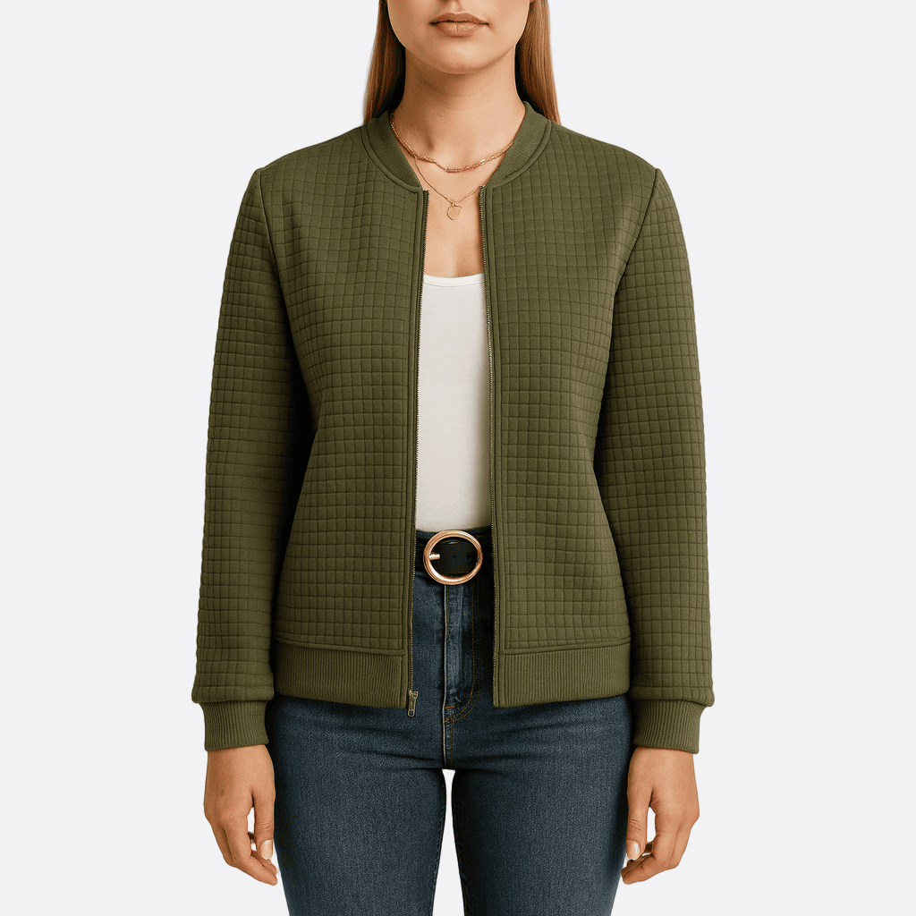 Damen - Steppjacke - Entspannte Passform - Leichter Reißverschluss - Bequeme und stylische Wahl für den Alltag