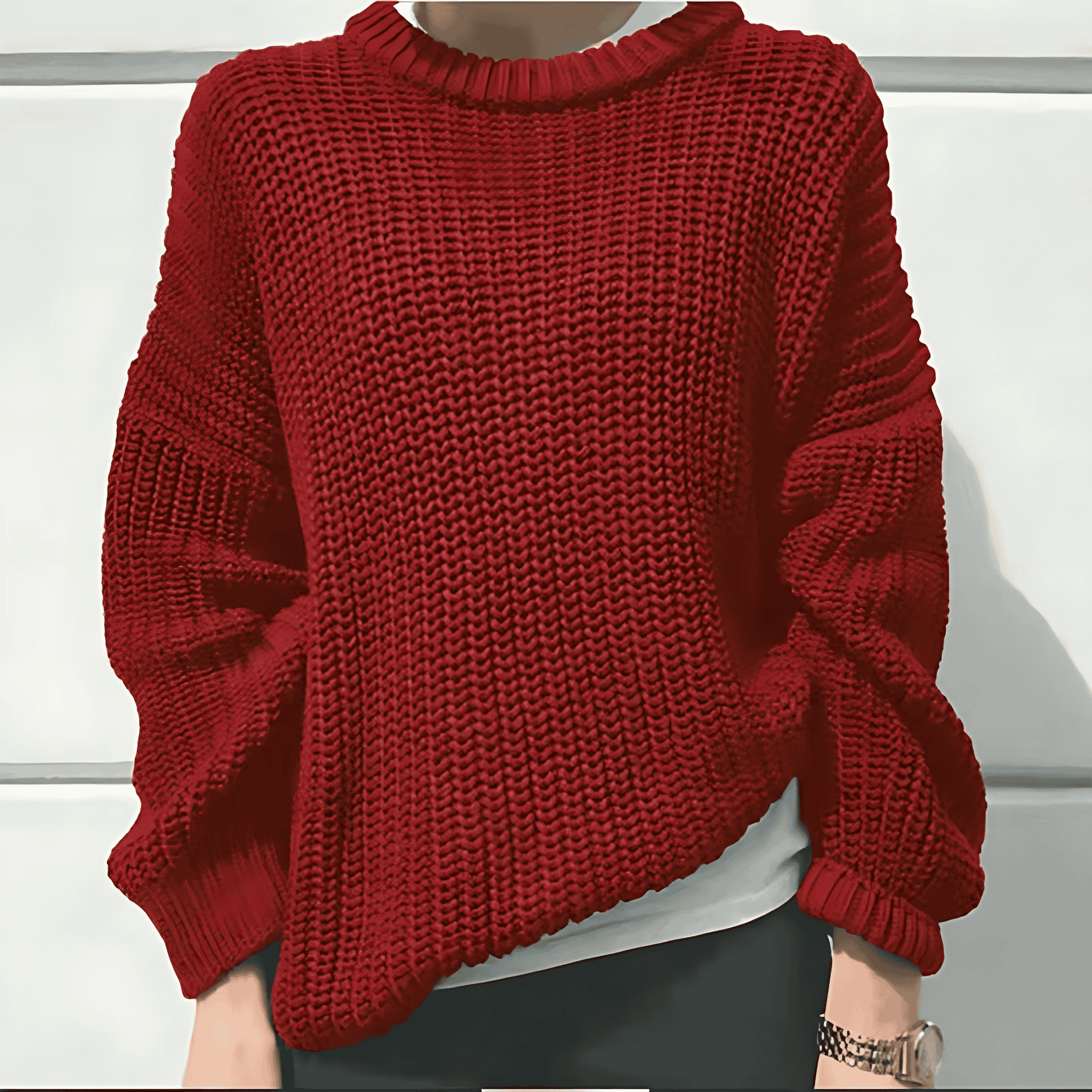 Damen - Strickpullover - Handgefertigter - Langlebiger Stil - Bequeme und stilvolle Mode