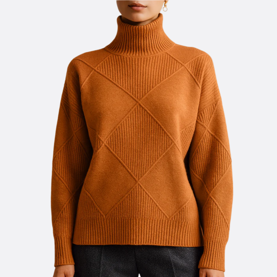 Damen - Strickpullover - Weiches und warmes Material - Rippenstruktur - Perfekt für die Wintermode