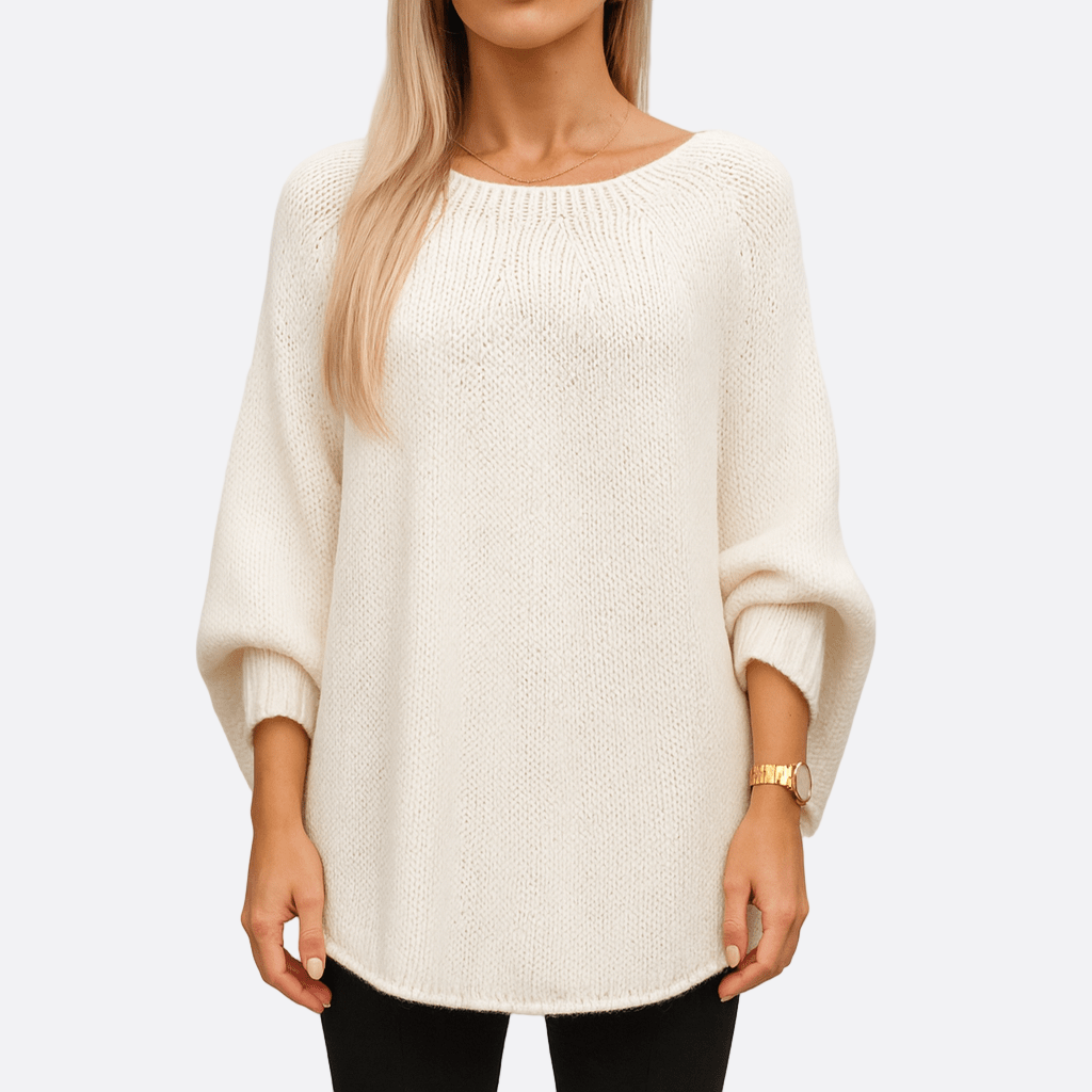 Damen - Strickpullover - Wollmischung - Übergroß - Stylischer Komfort für jeden Tag