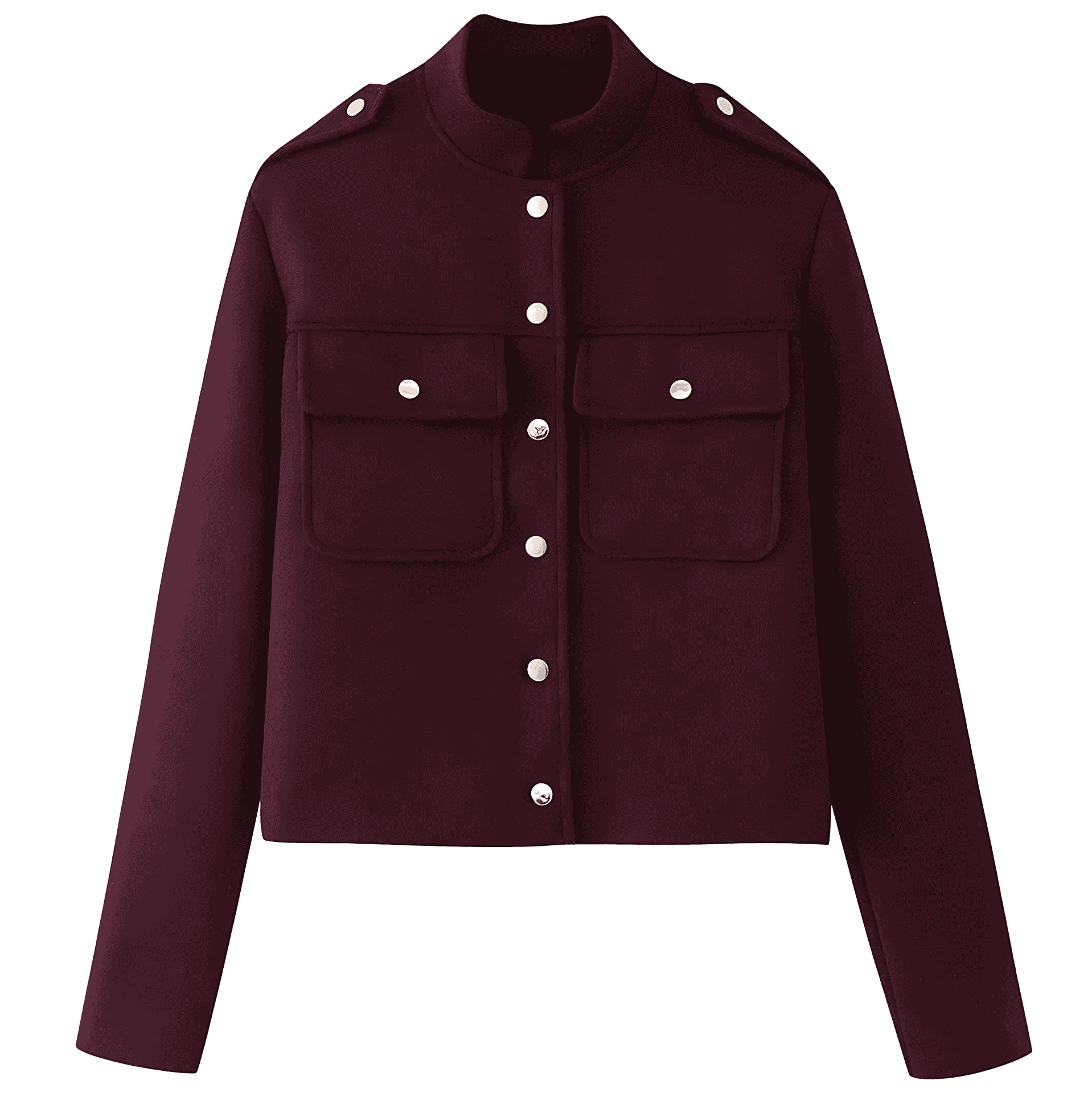 Damen - Stylische Kurze Jacke - Taschen und Knöpfen - Perfekt für den Alltag