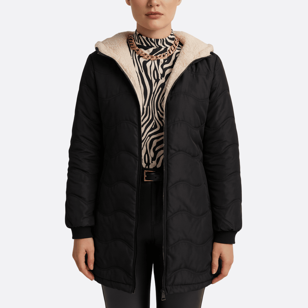 Damen - Trenchcoat mit Kapuze - Schlanke Passform - Gestepptes Design für stilvolle Looks