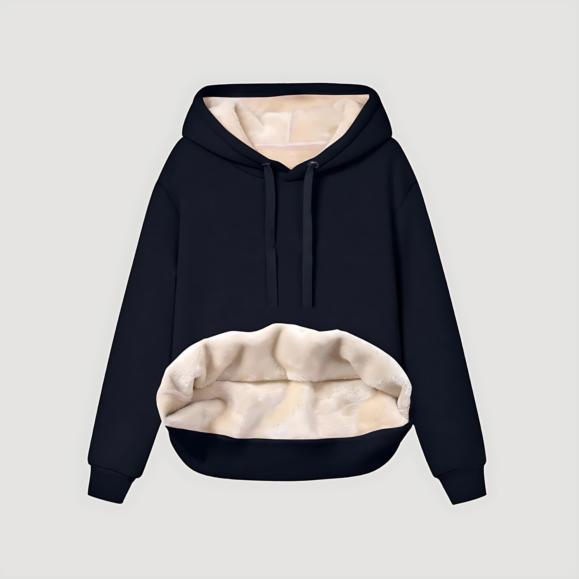 Damen - Übergroß Winter Kapuzenpulli - Fleece Gefüttert - Kängurutasche - Perfekt für kalte Tage