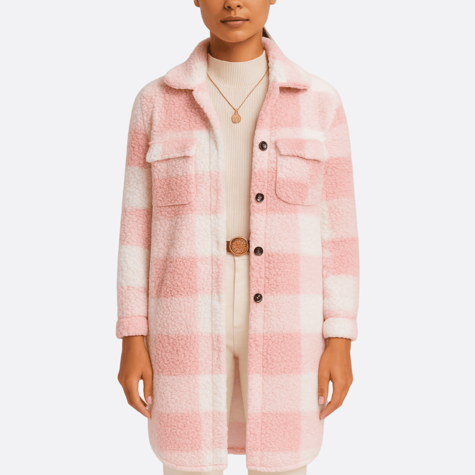 Damen - Übergroßer Teddy Mantel - Flauschigem Material - Kuschelig & Warm - Perfekt für kalte Tage