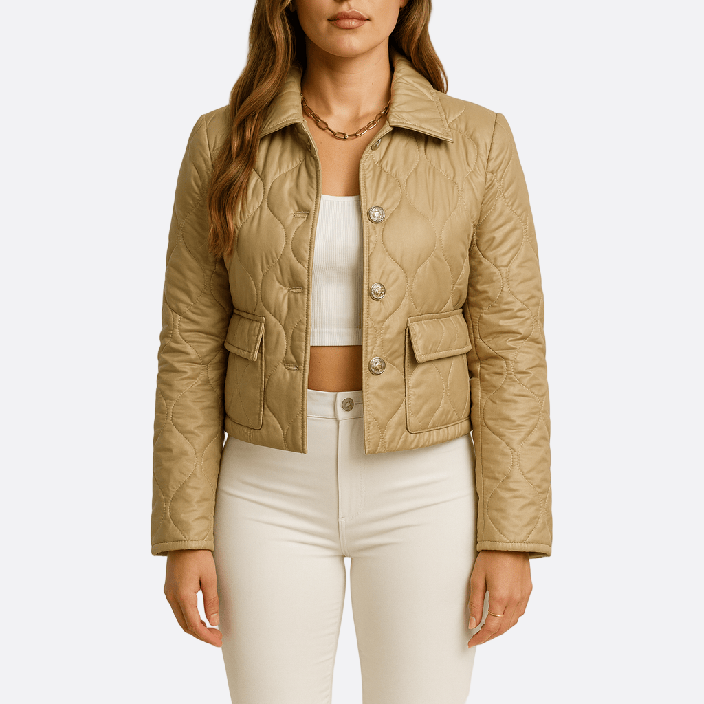 Damen - Verkürzte Passform Steppjacke - Leichtgewicht und stylisch - Perfekt für jede Jahreszeit