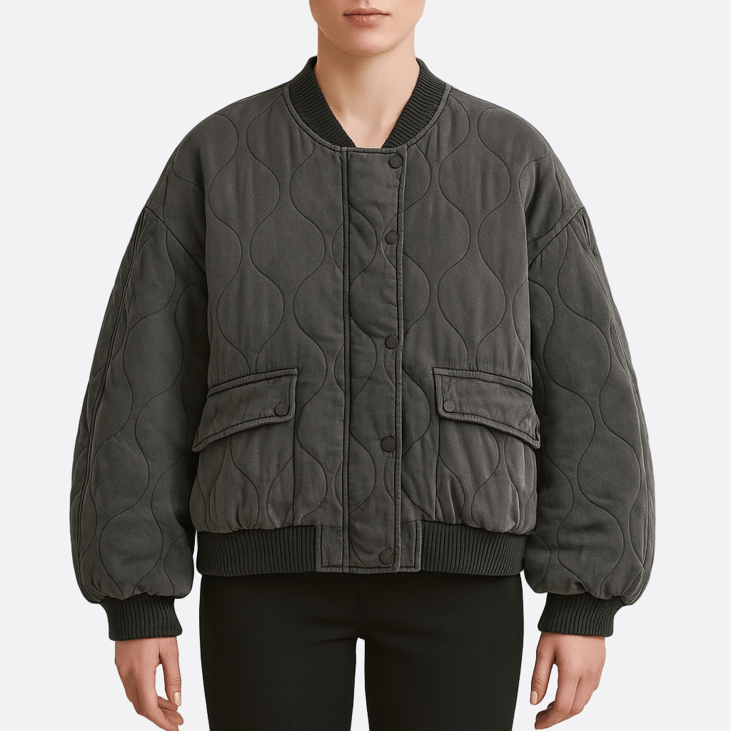 Damen - Winterjacke - Lockere Passform - Gestepptes Design für stilvolle Kälteabwehr