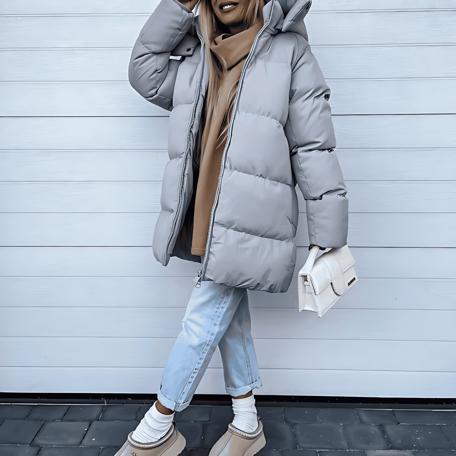 Damen - Winterjacke - Strapazierfähige Material - Stylisches Alltagsdesign