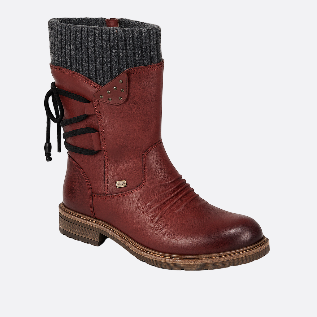 Damen - Winterstiefeletten - Schnürung - Stylisch & Warm - Perfekt für jeden Anlass