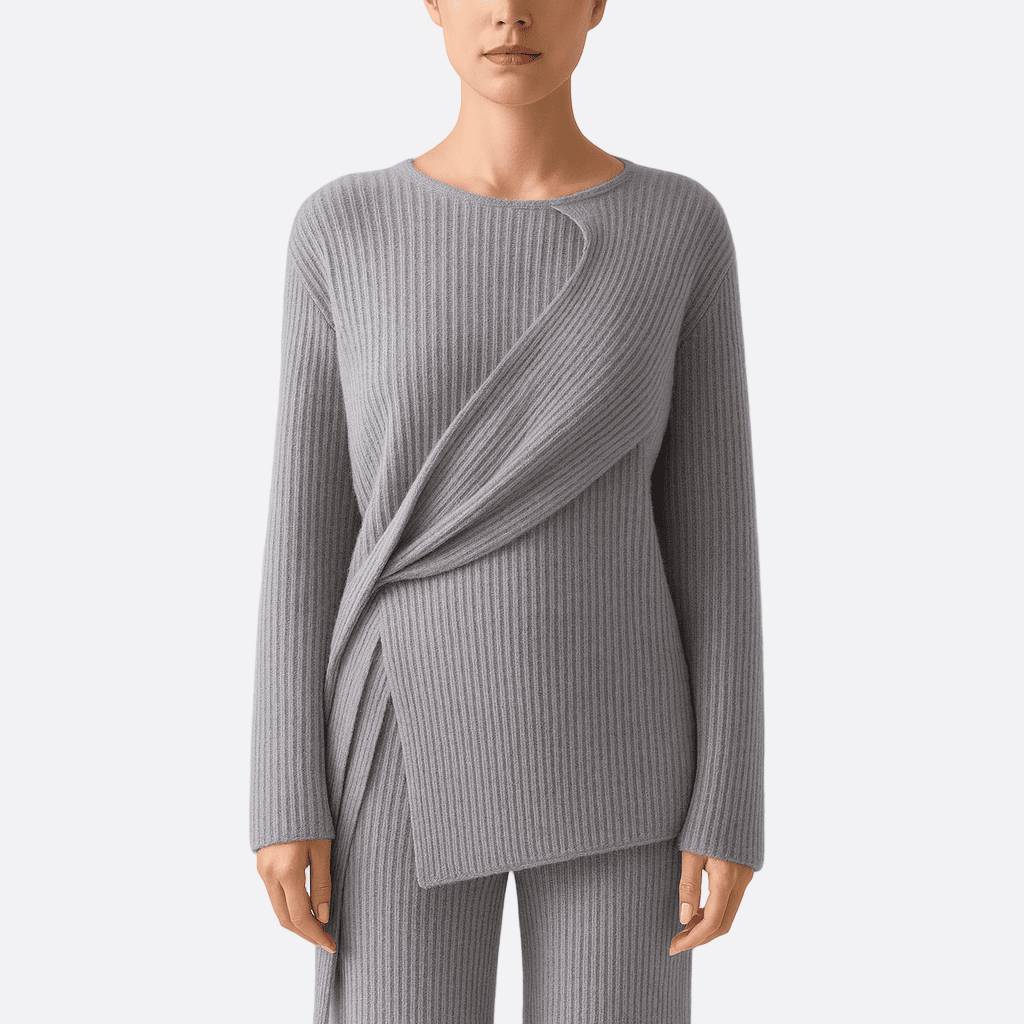 Damen - Zweiteiliges Strickset - Weicher Pullover & Hose - Bequemes Outfit für jeden Anlass