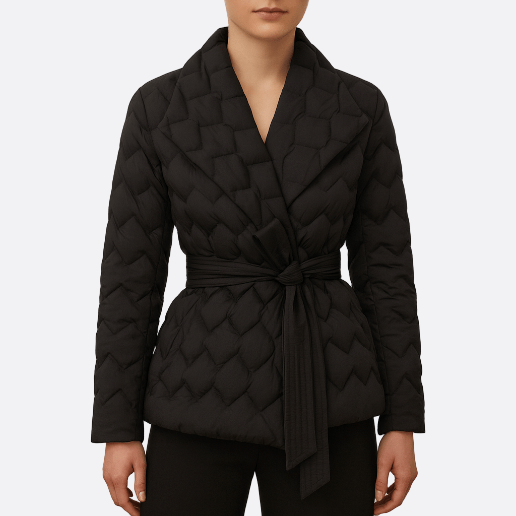 Damen Steppjacke mit Gürtel - Wärmendes Material - Modischer Begleiter für kühle Tage