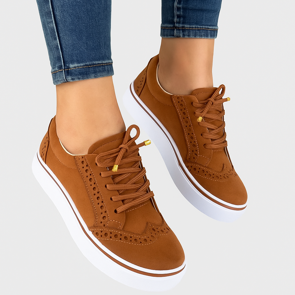 Damen - Bequeme Laufschuhe - Hochwertigem leder - Leicht, Atmungsaktiv & Ideal für Fitness im Alltag