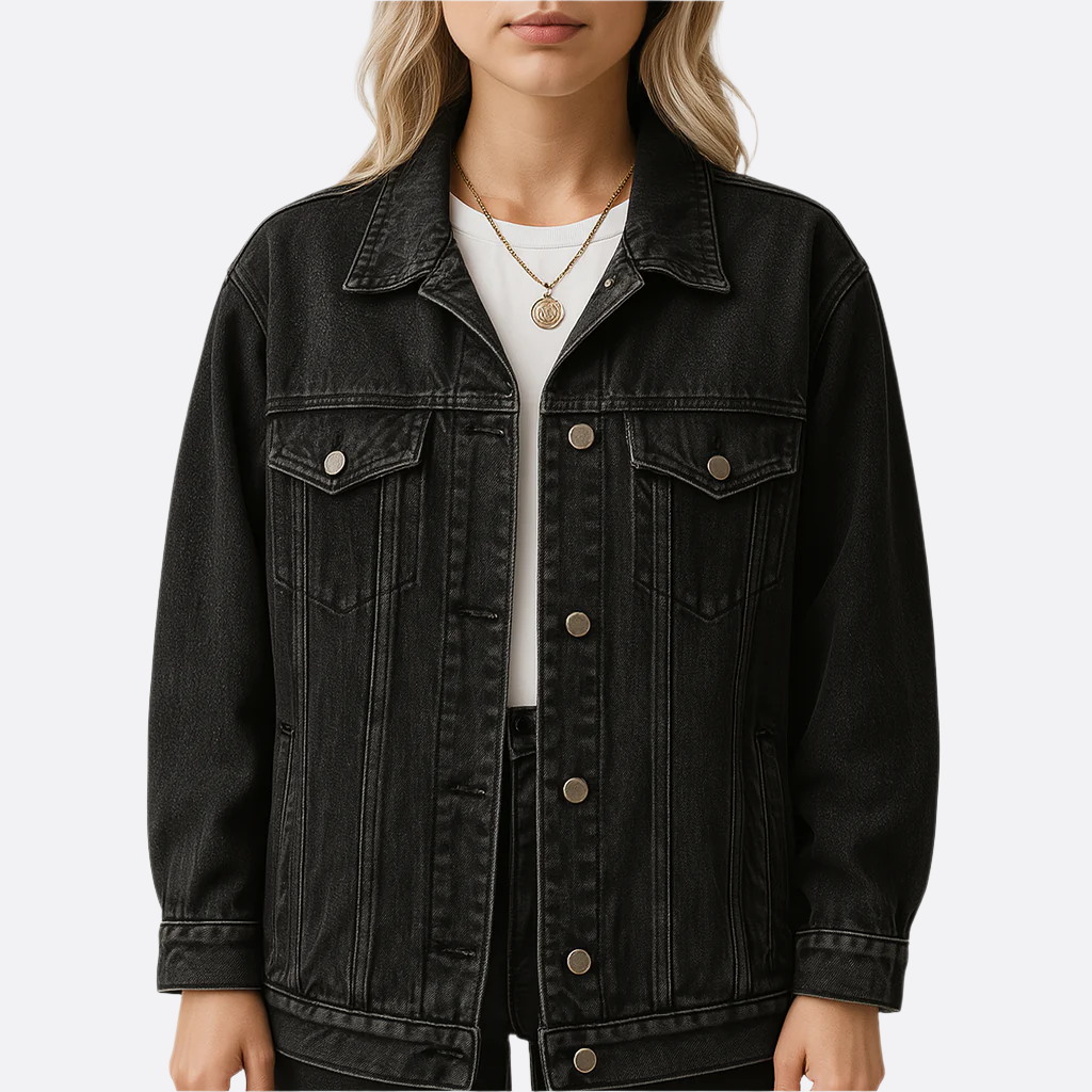 Damen - Denim-Jacke - Strapazierfähiges Gewebe - Bequeme Passform - Vielseitig für jede Jahreszeit