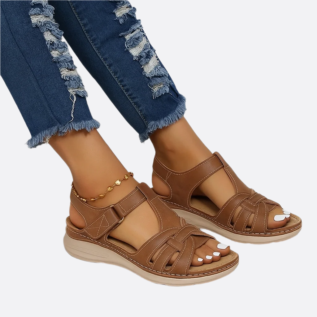Damen - Elegante sandalen - Leder - Bequemes Design für den ganzen Tag - Perfekt für jeden Anlass