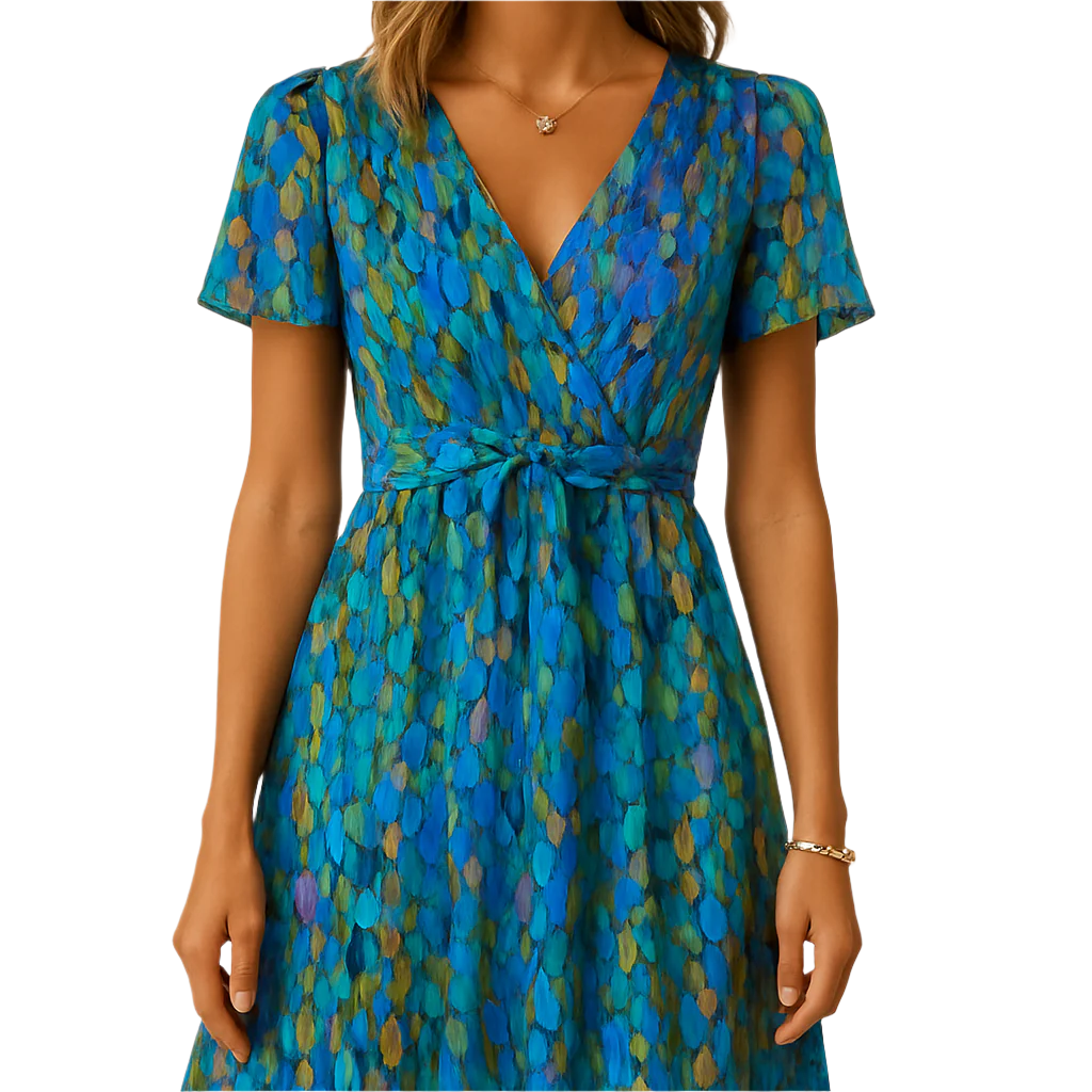 Damen - Elegantes Sommerkleid - Leichtes Material - Perfekt für warme Tage und besondere Anlässe