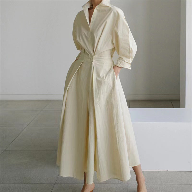 Damen - Elegantes Vintage-inspiriertes Kleid - Polyestergemisch - Zeitloses Design für Jeden Anlass