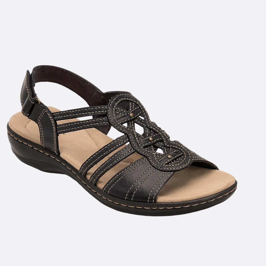 Damen - Flache Sandalen - Langlebiges Material - Bequemes Design - Lässige Alltagsschuhe für stilvolle Auftritte