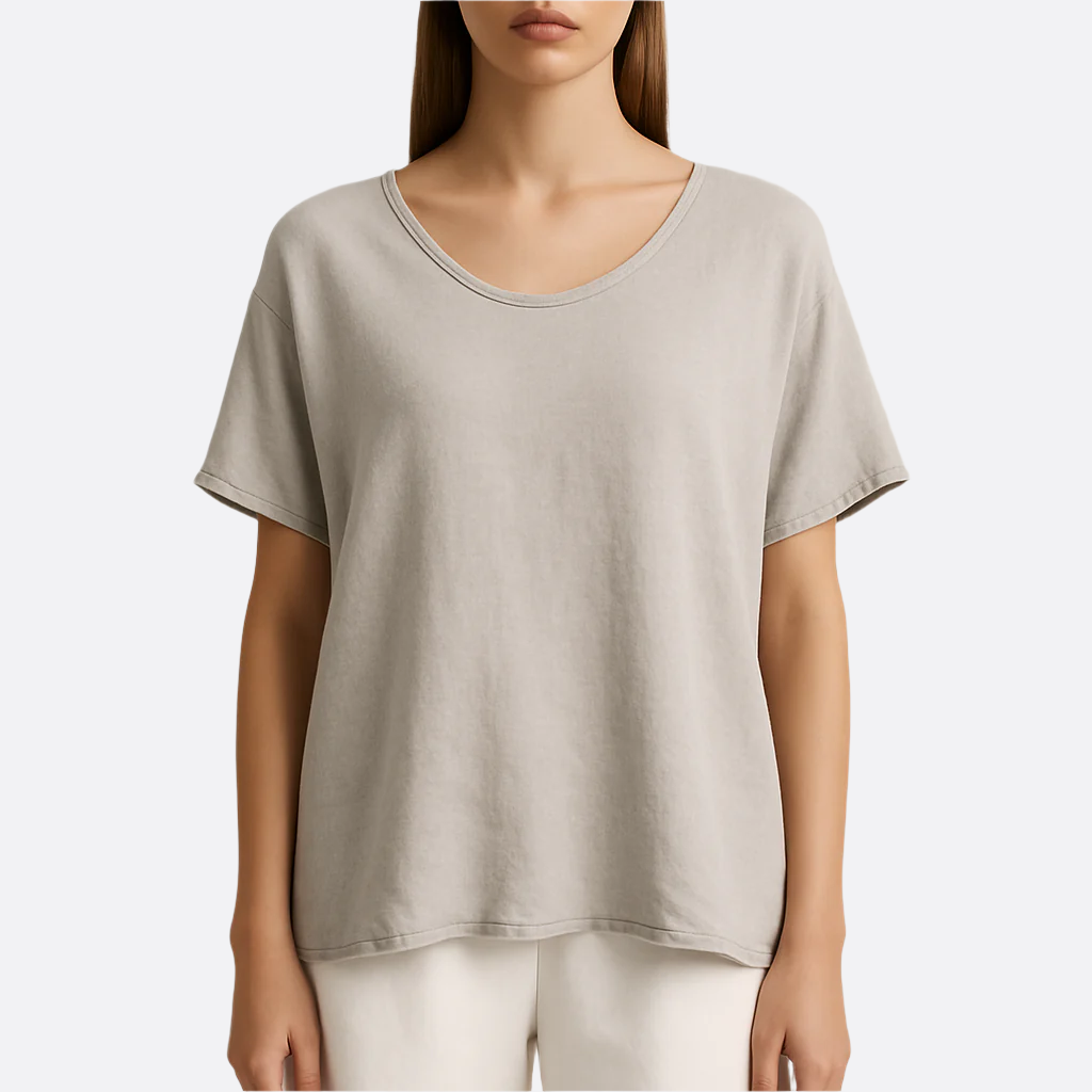 Damen - Lockere Bluse - Weicher Stoff - Bequemer Alltags Stil für jeden Anlass