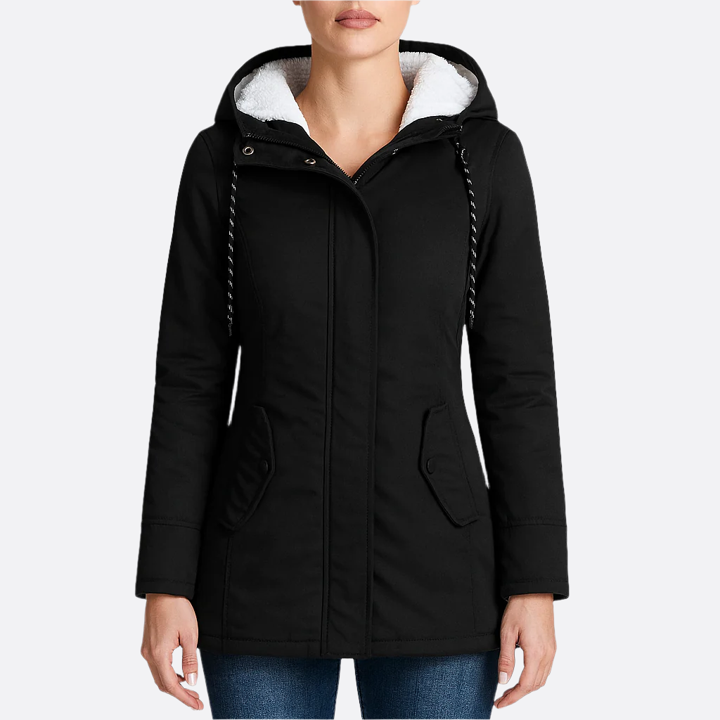 Damen - Parka Jacke - Warmer Kunstfellbesatz - Bequeme und Stylische - Winterjacke für kalte Tage