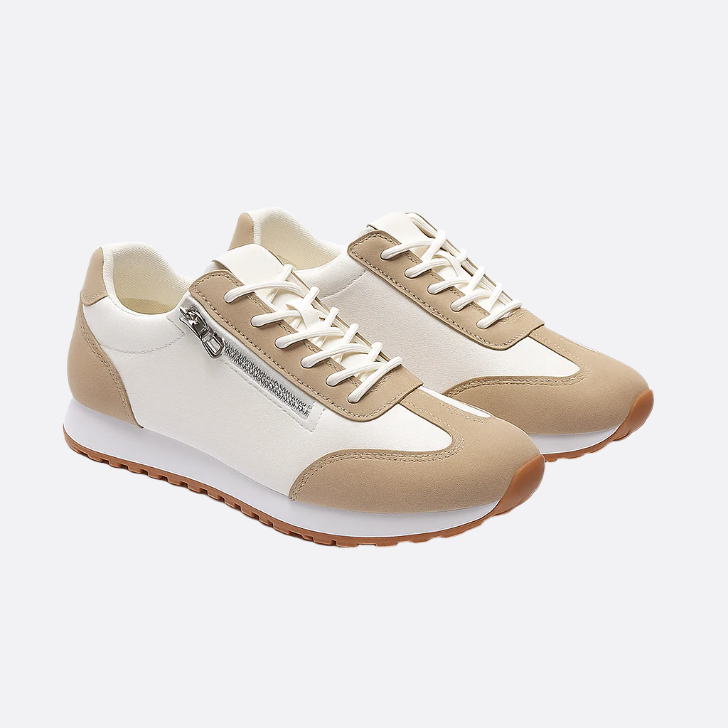 Damen - Plateauschuhe - Dehnbare Materialien - Höhenverstellbares Design - Bequeme Freizeitschuhe für Alltag und Stil