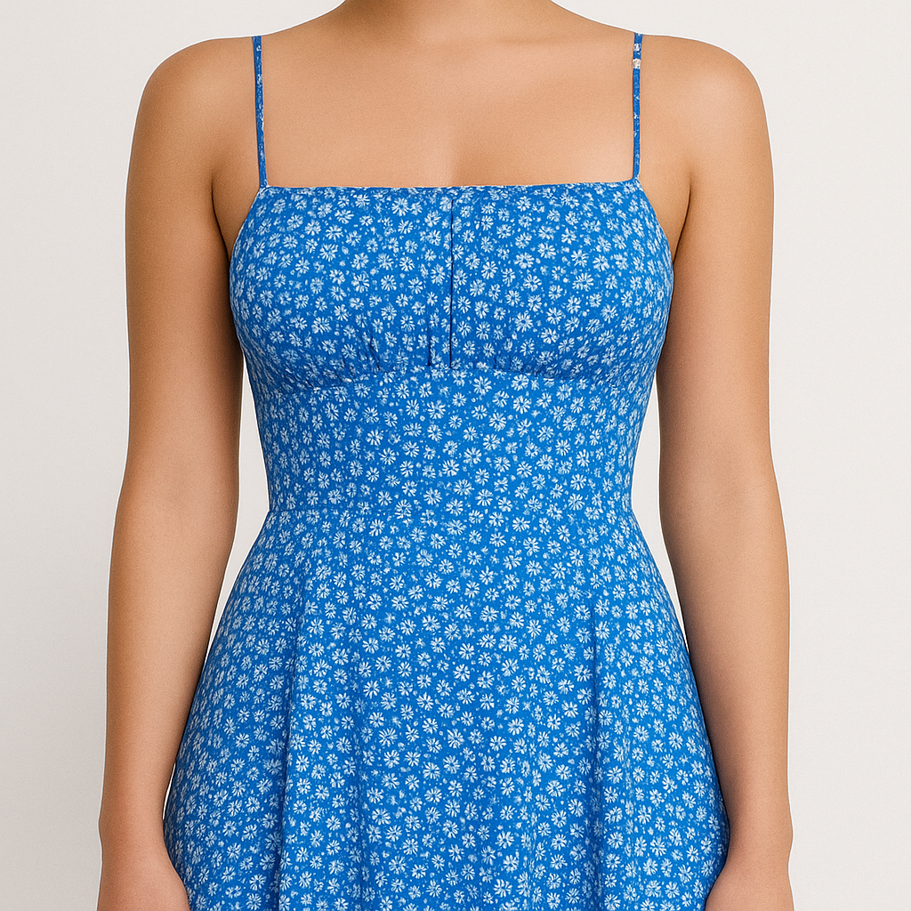 Damen - Sommerkleid - Leichte Baumwolle - Ideal für Sommerausflüge und Strandtage