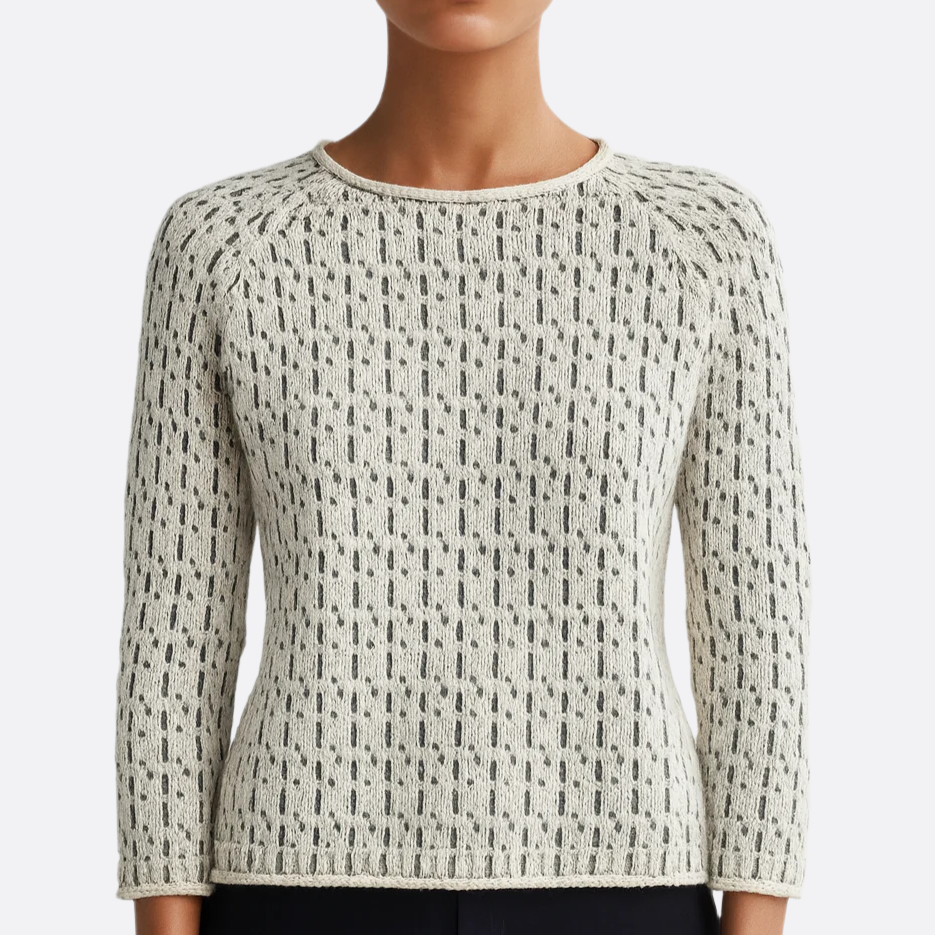 Damen - Strickpullover - Weichem Material - Eleganter Grauer Langarm Pullover - Ideal für jeden Anlass